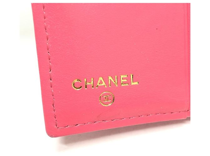Billetera bi-fold Chanel rosa - vista 9