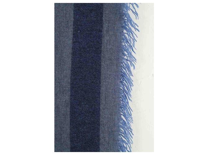 Eric Bompard Sciarpa in cashmere Blu - vista 3
