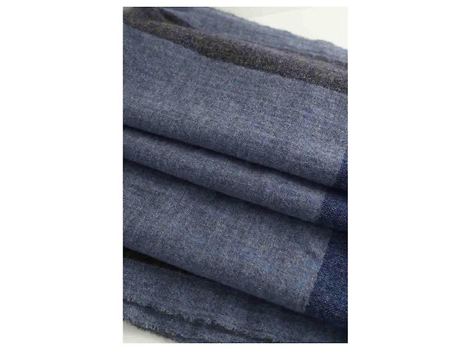 Eric Bompard Sciarpa in cashmere Blu - vista 4