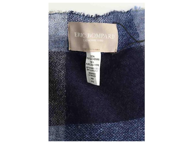Eric Bompard Sciarpa in cashmere Blu - vista 6