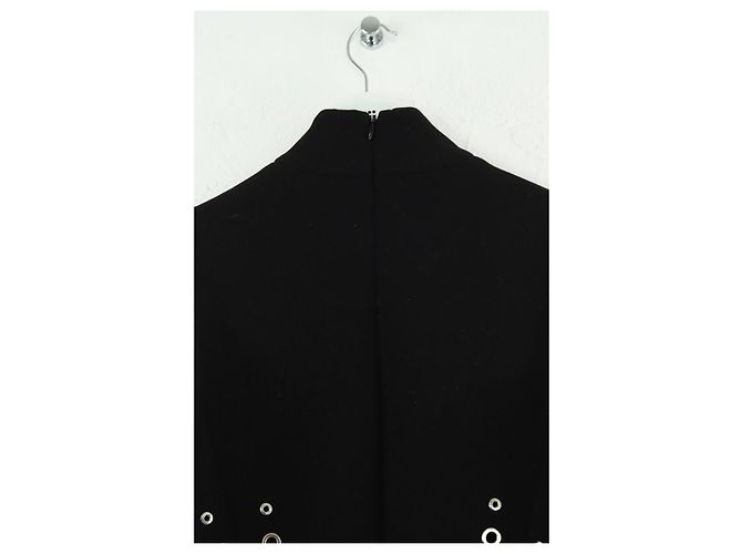 Thierry Mugler Wollkleid Schwarz - Ansicht 4