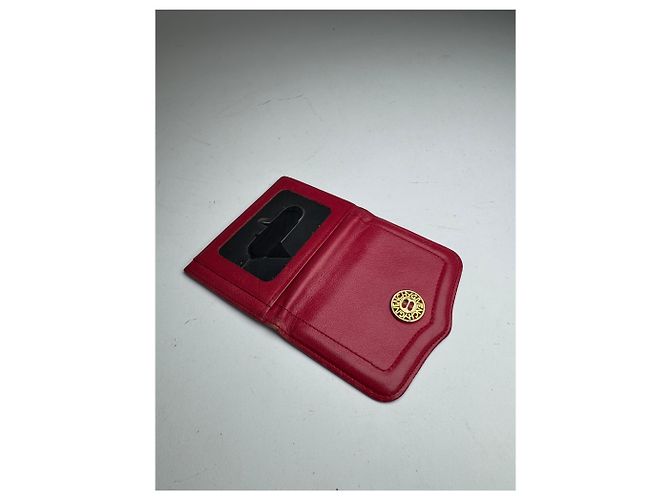 Vintage Givenchy Leather Card Holder Red - view 5