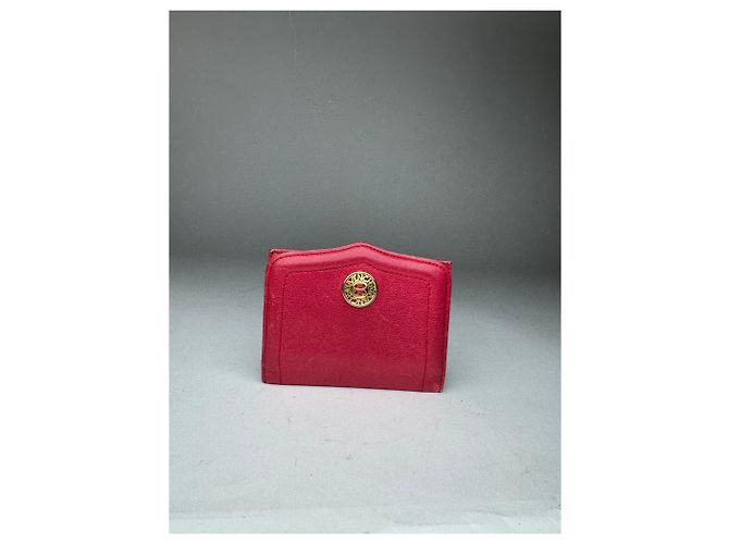Vintage Givenchy Leather Card Holder Red - view 7