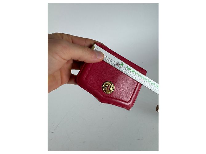 Vintage Givenchy Leather Card Holder Red - view 9