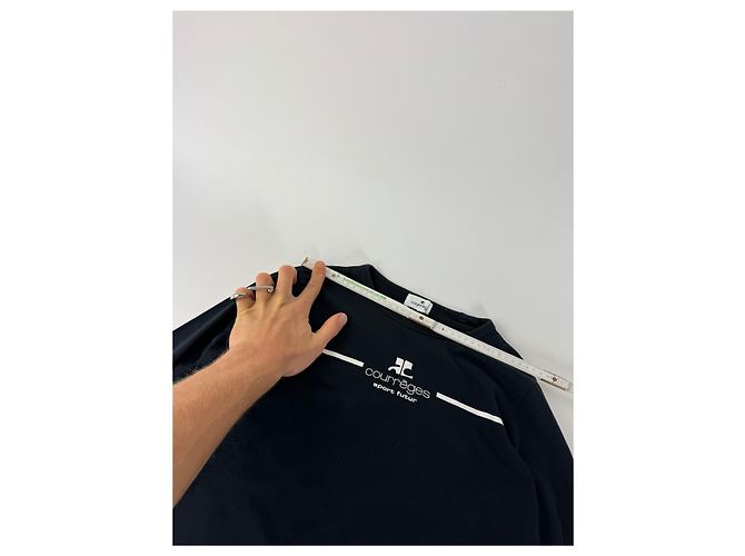 Pull vintage Courreges Paris Noir 38/M - vue 10