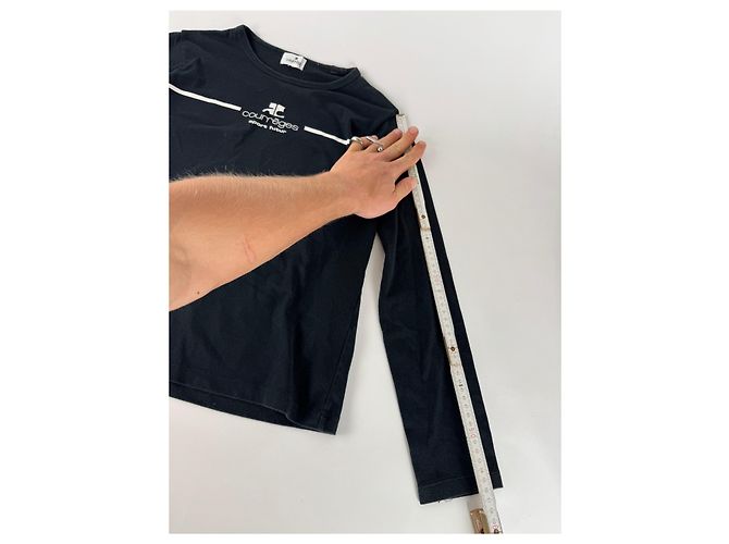 Pull vintage Courreges Paris Noir 38/M - vue 12