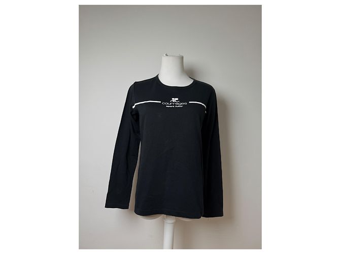 Pull vintage Courreges Paris Noir 38/M - vue 14