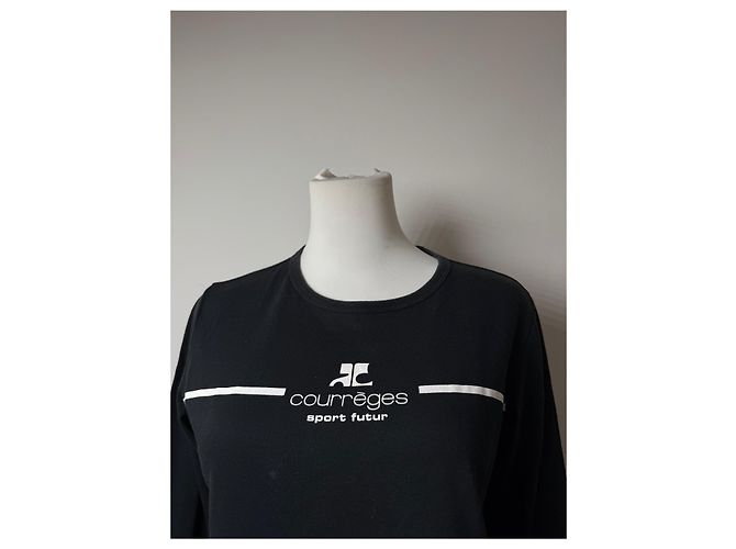 Pull vintage Courreges Paris Noir 38/M - vue 2