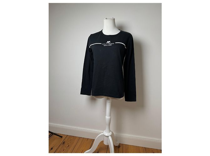 Pull vintage Courreges Paris Noir 38/M - vue 8