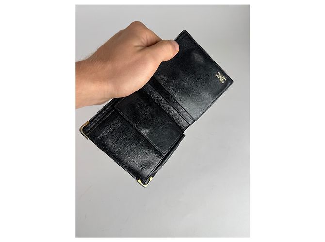 Céline Vintage Celine Paris Triomphe Leather Wallet black - view 4