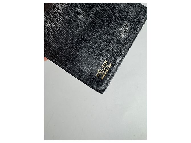 Céline Vintage Celine Paris Triomphe Leather Wallet black - view 5