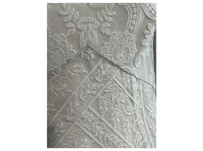 Marchesa Robe de mariée en dentelle blanche - vue 2