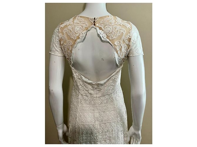 Marchesa Robe de mariée en dentelle blanche - vue 5
