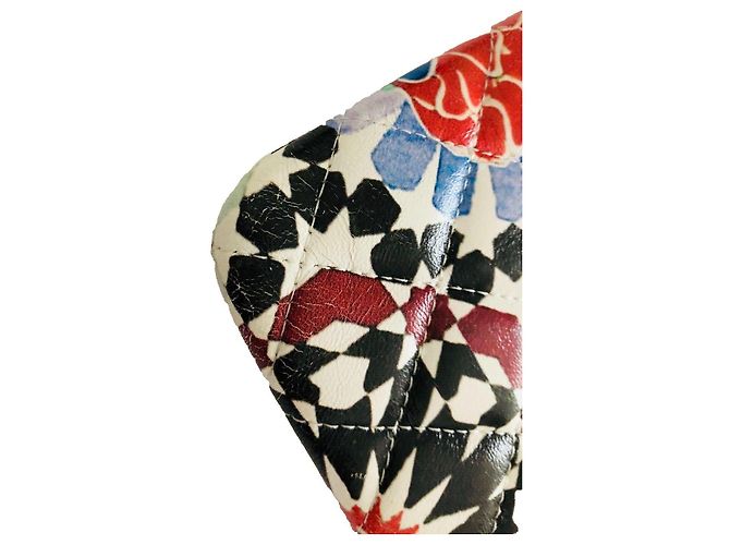 Chanel Clutch Paris Dubai in pelle d'agnello trapuntata multicolore - vista 15