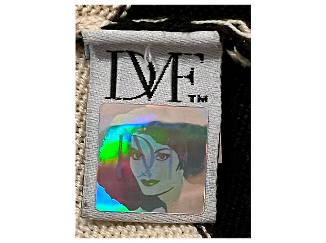 Diane Von Furstenberg Schwarzer und weißer Seidenstrick-Cardigan mit Gürtel DvF Lilo - Ansicht 5