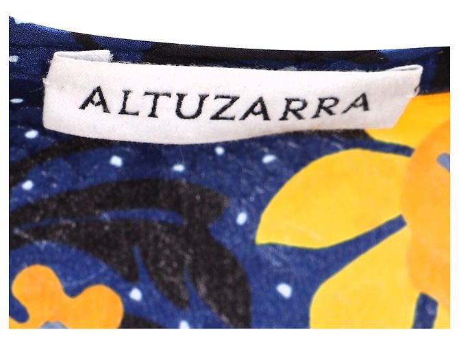 Abito midi bottonato stampato Madelena di Altuzarra in seta multicolore - vista 4