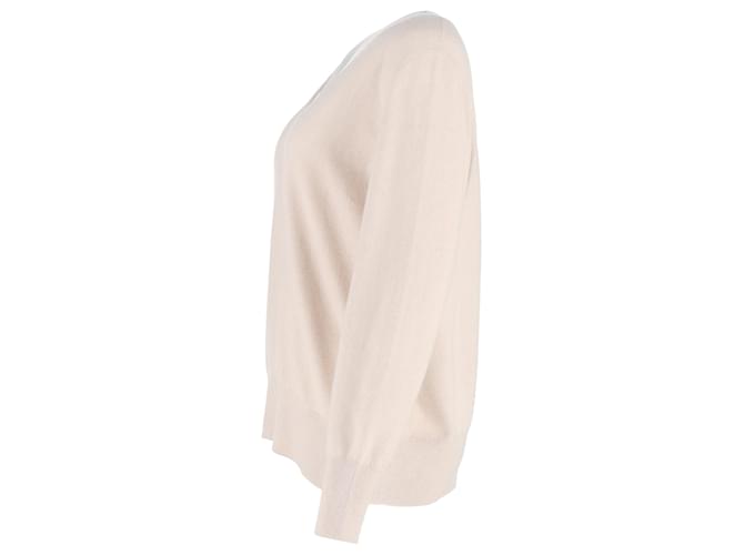 Akris V-Ausschnitt Pullover aus beigem Wolle - Ansicht 2