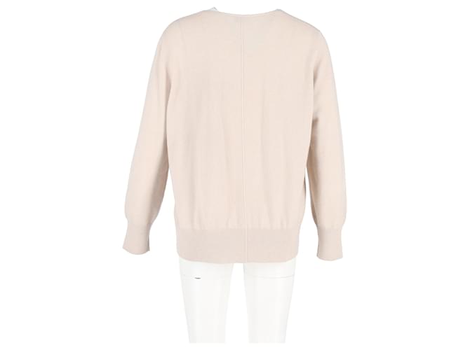 Akris V-Ausschnitt Pullover aus beigem Wolle - Ansicht 6
