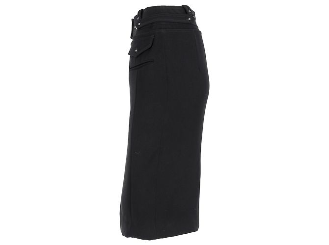 Midi-Bleistiftrock aus schwarzem Polyester mit Taillendetail von Altuzarra - Ansicht 2