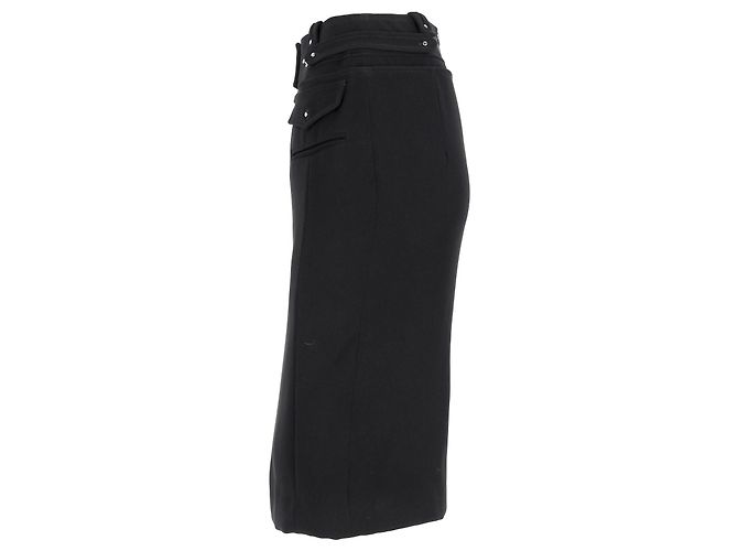 Midi-Bleistiftrock aus schwarzem Polyester mit Taillendetail von Altuzarra - Ansicht 7
