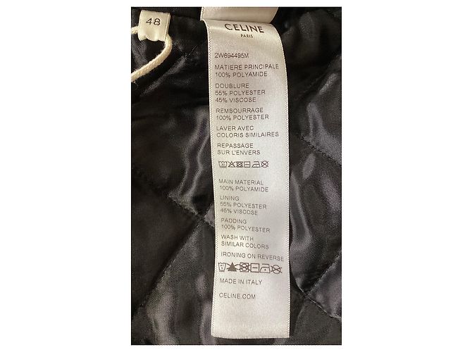 Edge Céline Veste à capuche avec logo Celine en polyamide vert - vue 11
