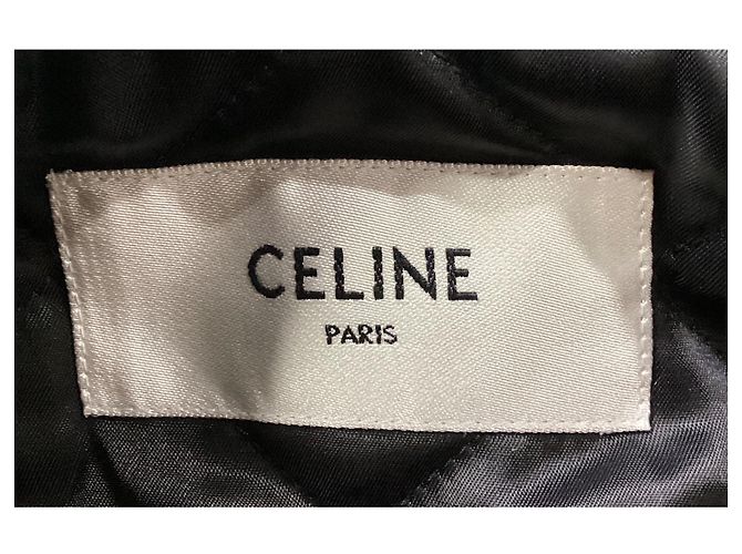 Edge Céline Veste à capuche avec logo Celine en polyamide vert - vue 12