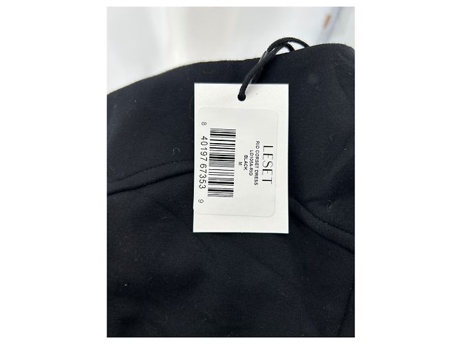 Autre Marque LESET Kleid T.International M Viskose Schwarz - Ansicht 5