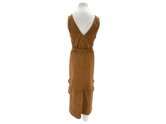 Autre Marque Vestido MUNTHE T.FR 34 de ante Camello - vista 2
