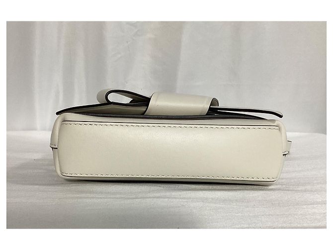 Acne Studios Musubi Knot-Embellished Shoulder Bag In White Leather - view 13