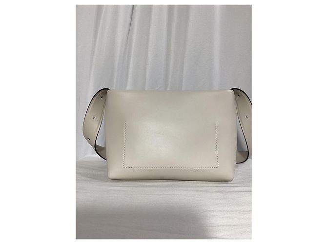 Acne Studios Musubi Knot-Embellished Shoulder Bag In White Leather - view 10