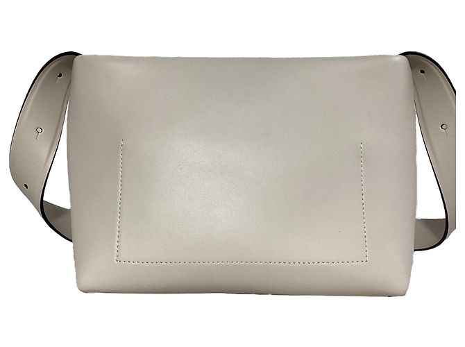 Acne Studios Musubi Knot-Embellished Shoulder Bag In White Leather - view 2