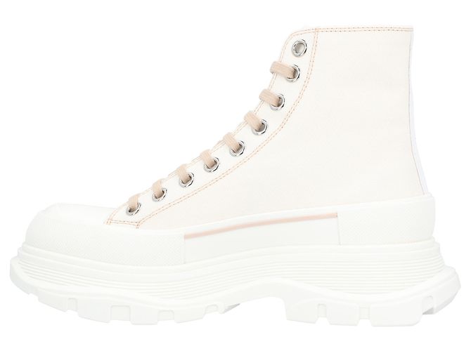 Stivali Tread Slick 'Bianco Grigio' di Alexander McQueen Rosa - vista 2
