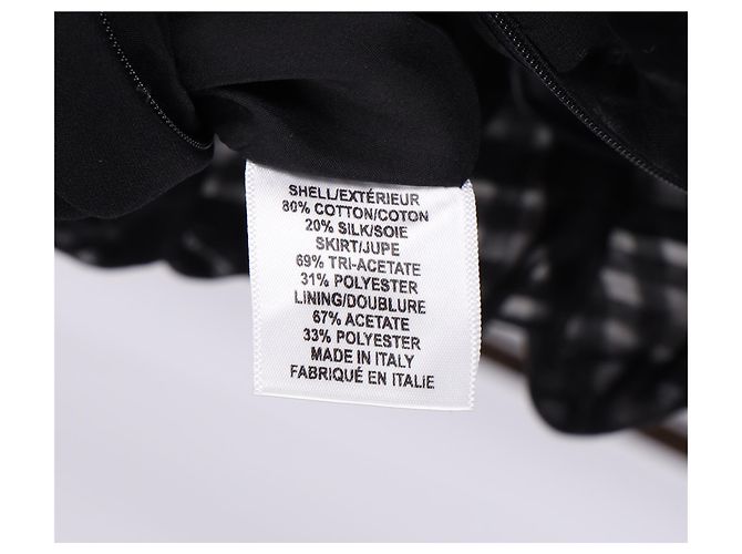 Altuzarra Ludovicio Gingham gerafftes Midikleid aus schwarzer Baumwolle - Ansicht 10