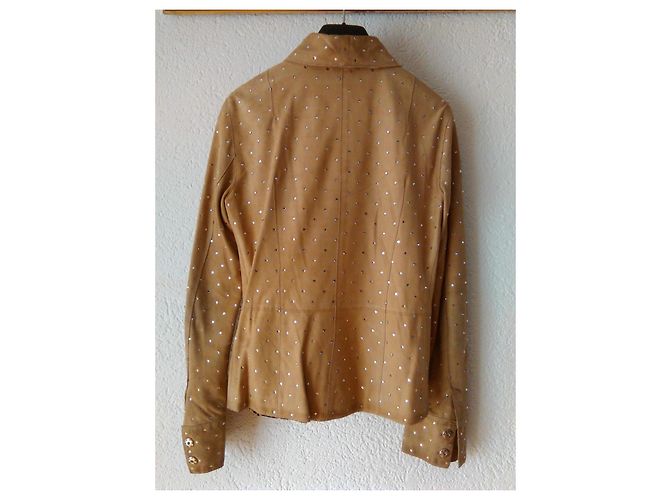 DOLCE & GABBANA Wildlederjacke. Beige - Ansicht 3