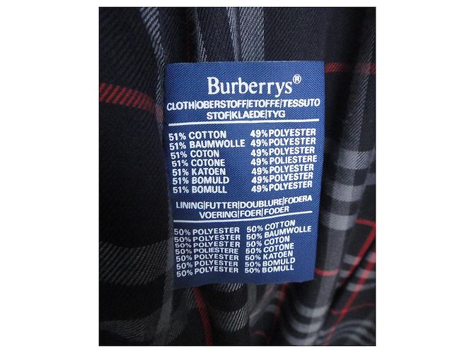 Trench Burberry blu navy - vista 7
