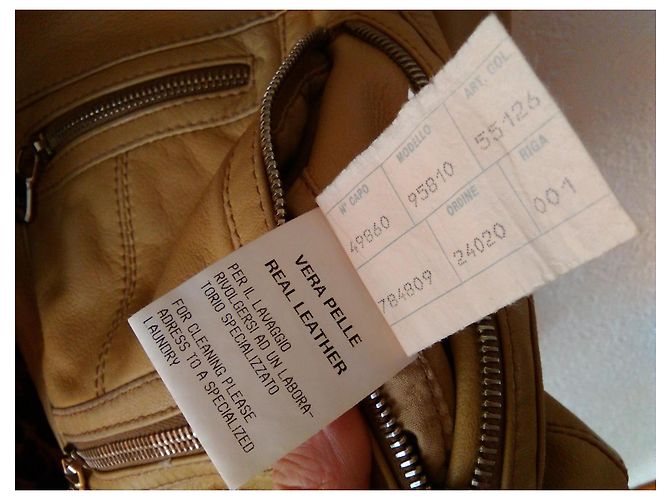 DOLCE & GABBANA CHAQUETA DE CUERO CON EFECTO DESGASTADO. Beige - vista 7