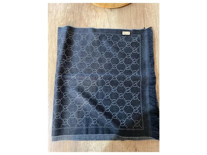 Écharpe Gucci réversible noir - vue 10