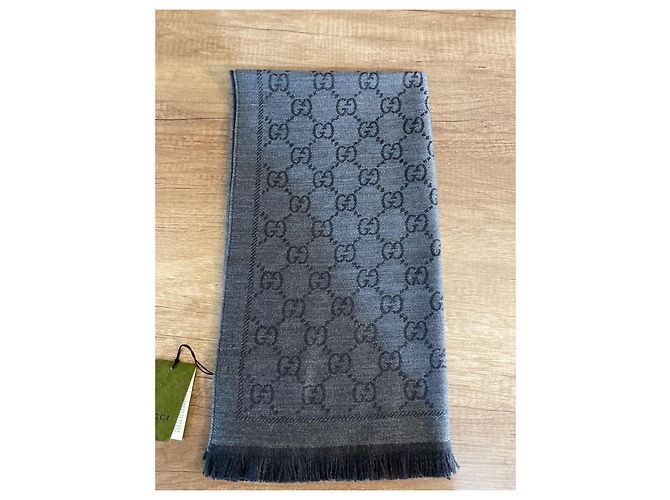 Écharpe Gucci réversible noir - vue 5
