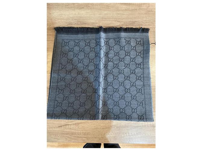 Écharpe Gucci réversible noir - vue 6
