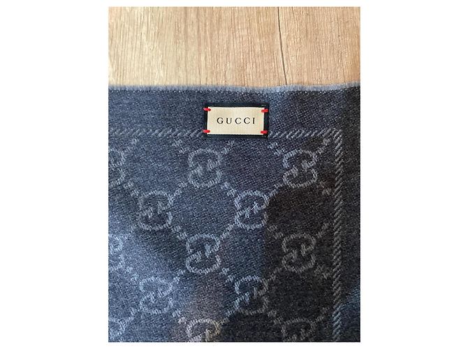 Écharpe Gucci réversible noir - vue 7