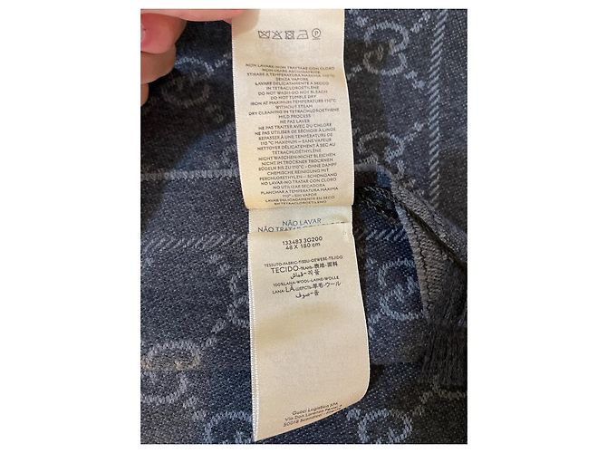 Écharpe Gucci réversible noir - vue 9