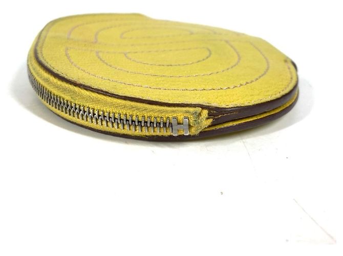 Hermès Hermes Loop Geldbörse Gelb - Ansicht 3