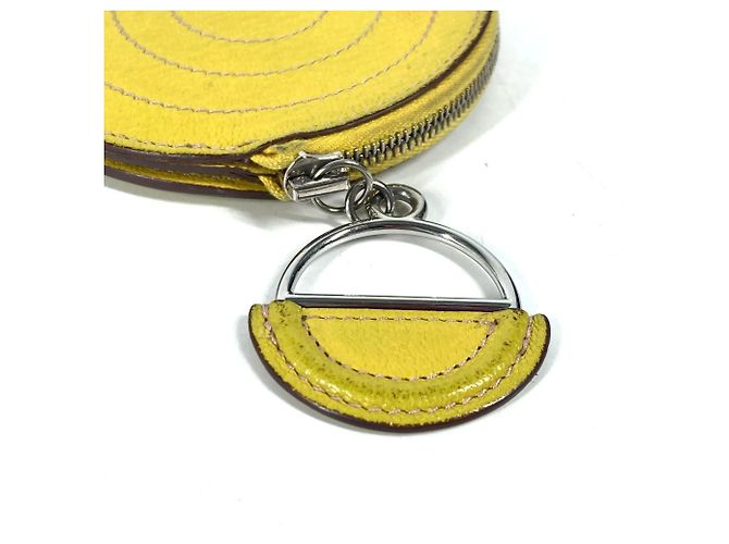 Hermès Hermes Loop Geldbörse Gelb - Ansicht 5
