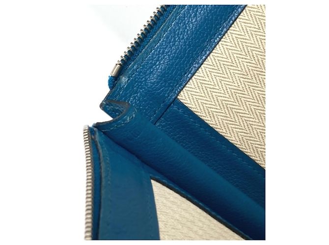 Hermès Borsa clutch in pelle blu Hermes - vista 12
