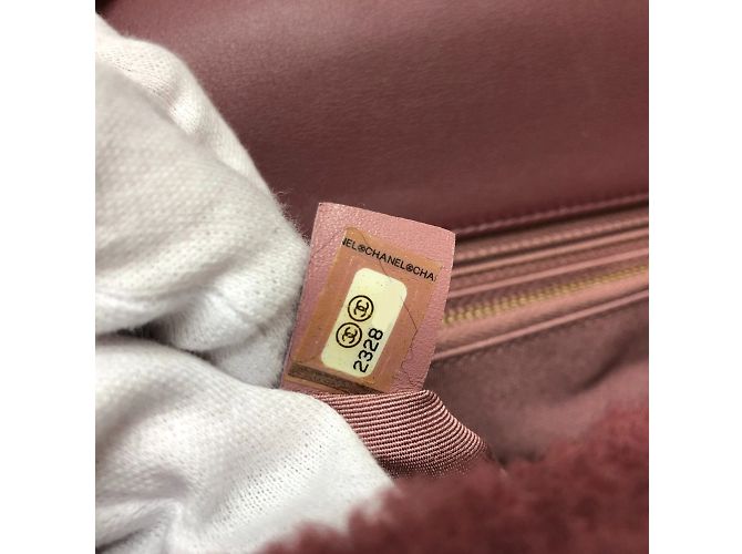 Chanel Boa Coco Handle 2WAY Tasche Rot Bordeaux - Ansicht 17