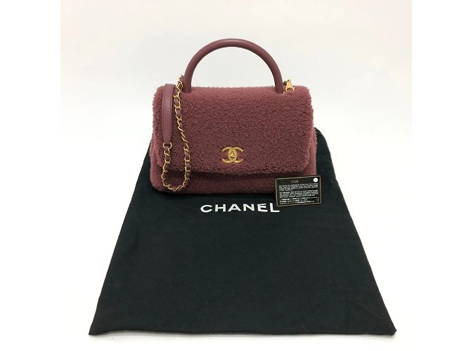 Chanel Boa Coco Handle 2WAY Tasche Rot Bordeaux - Ansicht 18