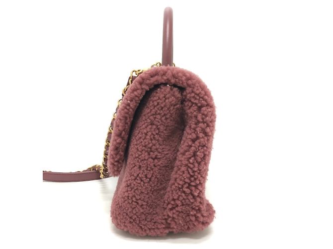 Chanel Boa Coco Handle 2WAY Tasche Rot Bordeaux - Ansicht 4