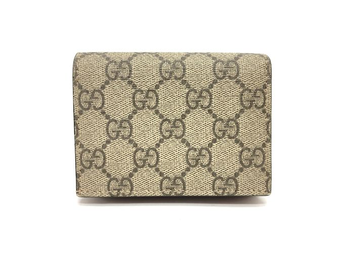 Cartera Gucci GG Supreme Bosco Roja Beige - vista 2