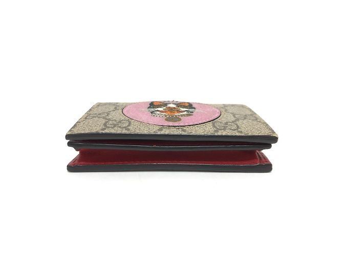 Cartera Gucci GG Supreme Bosco Roja Beige - vista 3