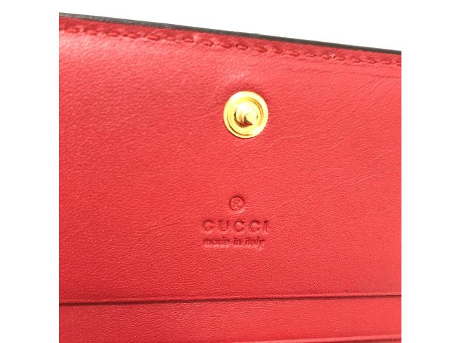Cartera Gucci GG Supreme Bosco Roja Beige - vista 7